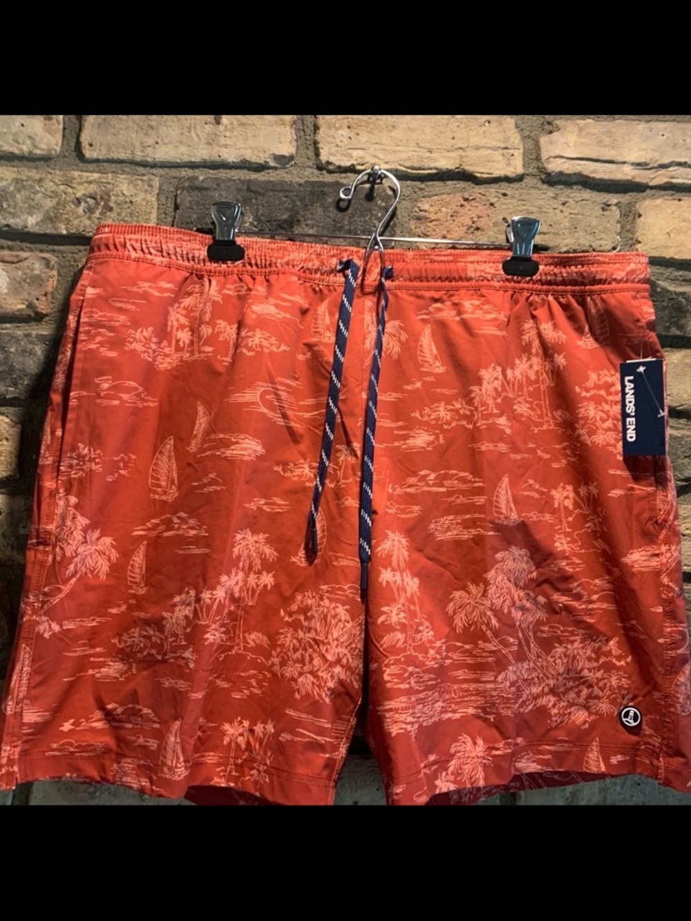 Lands' End Men’s 2XL Swim Trunks NWT